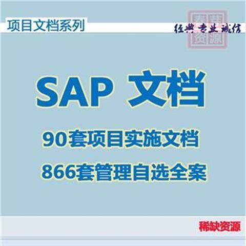 SAP项目案例蓝图实施案例中大型项目实施资料 各行业管理咨询案例 - 图0