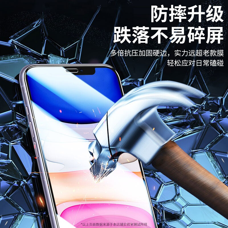 苹果11ProMax钢化膜iPhone 11高清防蓝光手机膜11Pro镜头保护膜爱疯十一镜头防爆玻璃抗指纹贴膜 - 图3