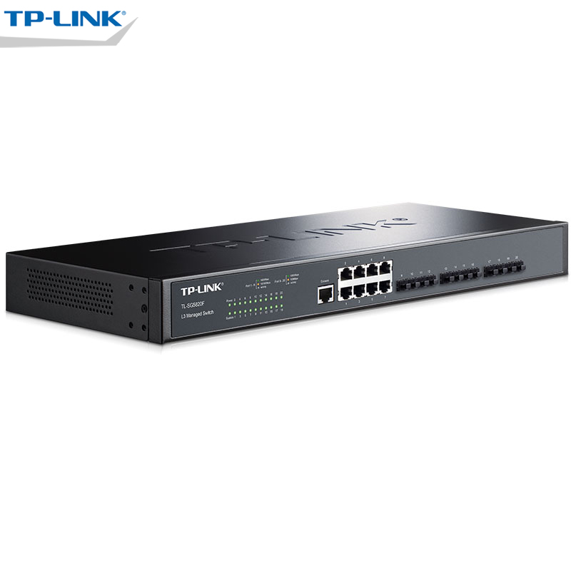 TP-LINK TL-SG5820F 8口千兆+12口SFP光口 tplink三层网管交换机SG5828F 8个千兆网口+28个SFP光纤口云网管-图3