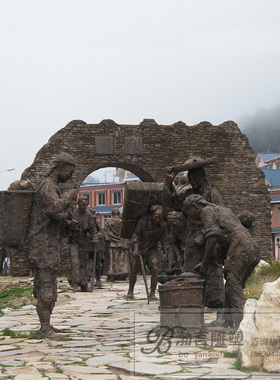 渤言雕塑玻璃钢仿铜落地摆件户外