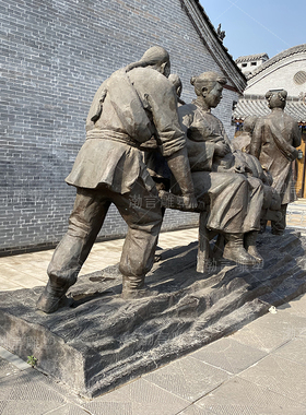 民俗文化商业街景区主题雕塑定制