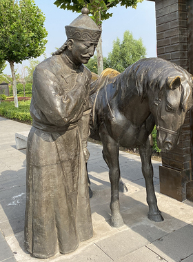 友情民俗文化商业风街景主题雕塑