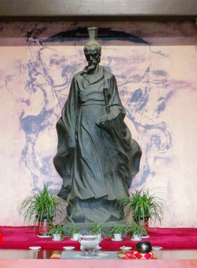 玻璃钢仿铜楚国诗人雕塑