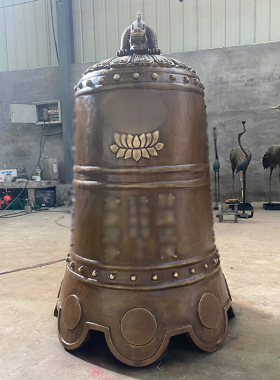 铸铜警钟长鸣钟架雕塑摆件