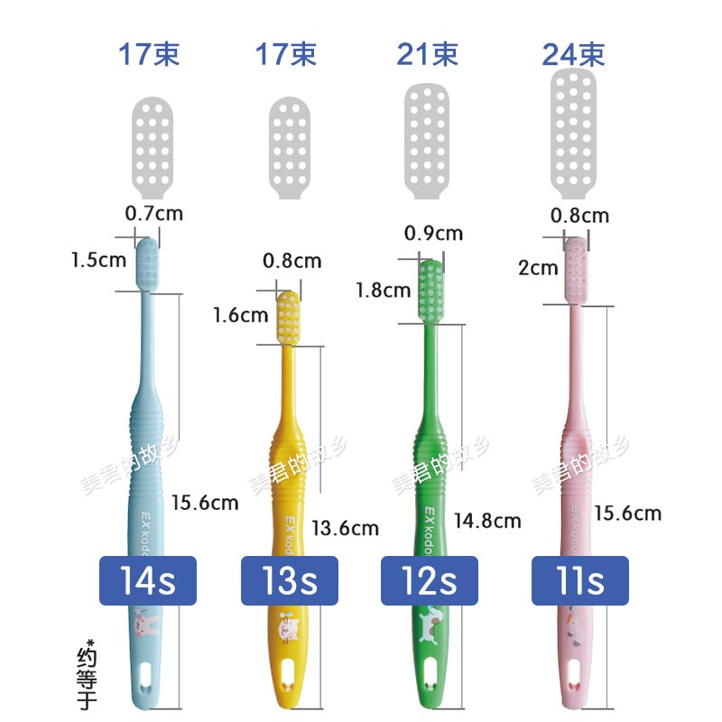 日本进口狮王儿童牙刷0-12岁1宝宝2男孩3女童6以上10软毛套装牙膏