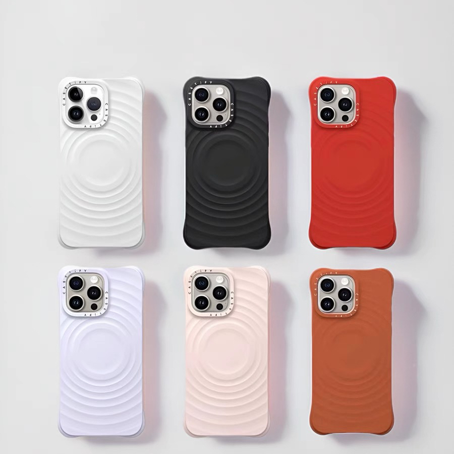 CASETiFY͌ 纯色波漾壳适用于iPhone15/14/13/Plus/Pro/Max MagSafe兼容手机壳 - 图3