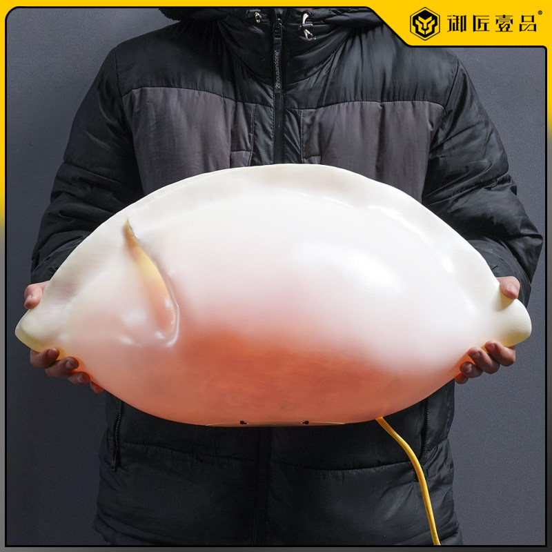 门头仿真饺子模型装饰发光大型仿真云吞包子馄饨模型美陈招牌雕塑