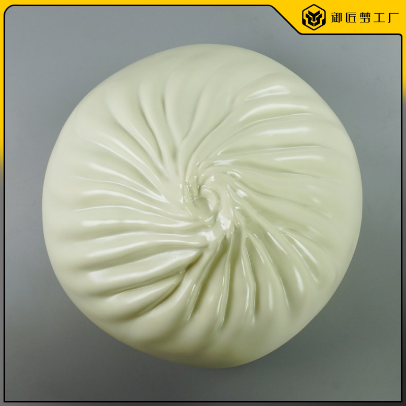大型玻璃钢仿真包子雕塑定制中式早餐模型卡通创意装饰饺子摆件
