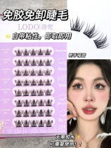 No need glue to repeat the use of the Lotoul Free Self-adhesive Fake Eyelash Cat Ears Sun Flowers Female Natural Emulation