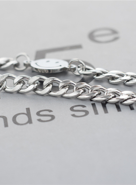 喜怒哀乐钛钢ins潮风蹦迪链子