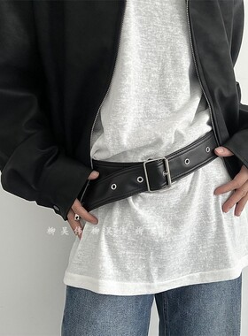 皮质方扣腰带~高级感~装饰