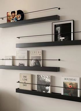 北欧风客厅一字隔板置物架电视柜