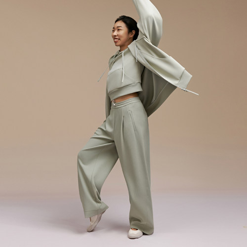 【豆豆推荐】NEIWAI ACTIVE黄油三明治阔腿裤健身裤长裤251SO4104 - 图2