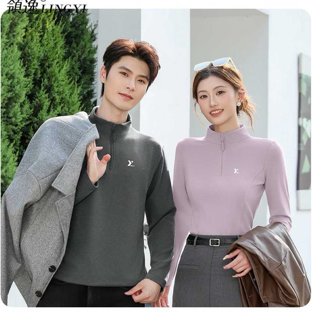 领逸秋冬新款男女天丝驼绒软壳衣桑蚕丝长袖情侣款保暖长袖上衣服,淘宝优惠券,粉丝福利购,淘宝优惠卷