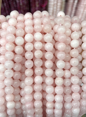 高品质彩色石头玉髓散珠子水晶圆珠DIY手工制作手链项链耳坠配饰