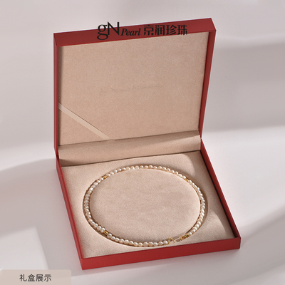 【卫衣搭子】京润 绮愿银淡水珍珠项链5.5-6.5mmbaby珠锁骨链女P