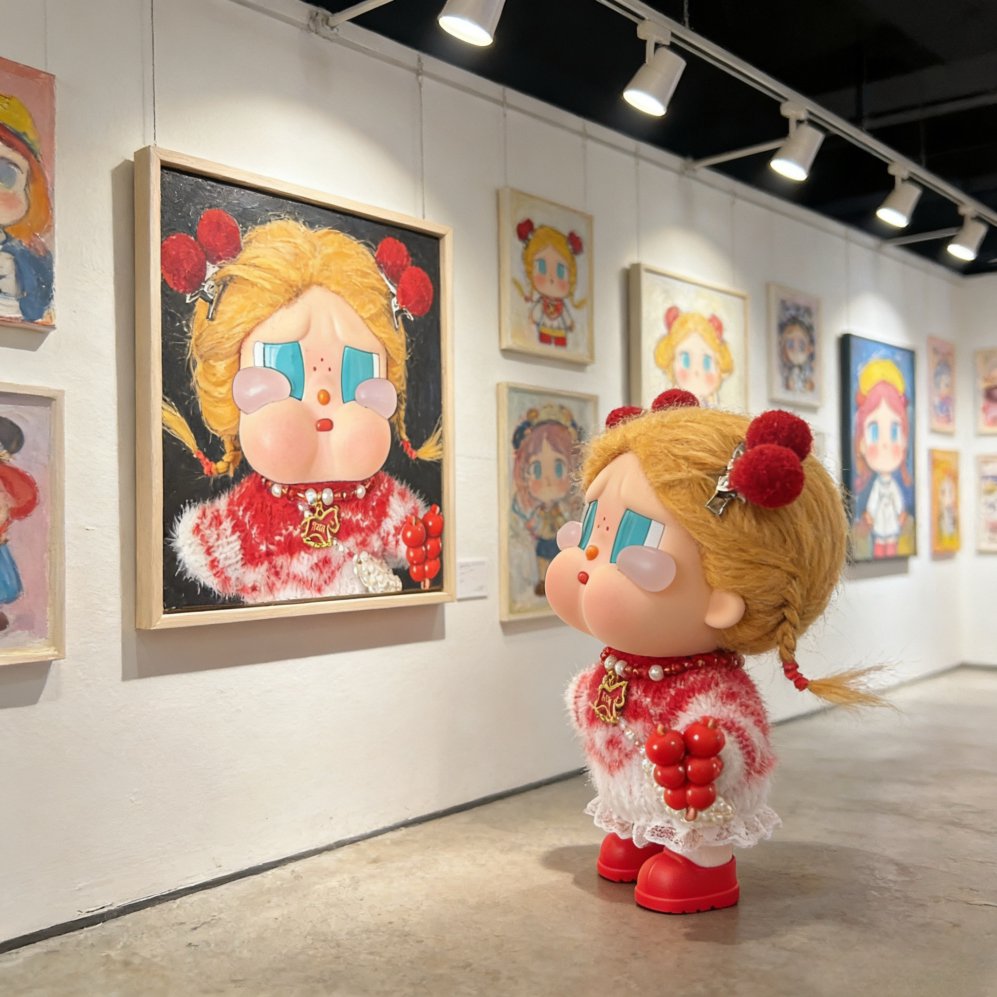 cry baby哭娃咕噜咕噜娃衣红色毛衣新年娃衣毛绒挂件着替恋夏一族,淘宝优惠券,粉丝福利购,淘宝优惠卷