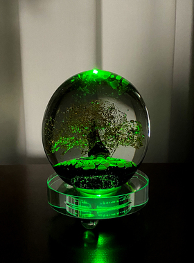 发财树琉璃摆件轻奢现代