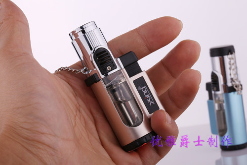 剑灵 喷枪焊枪创意防风打火机 带锁定耐高温 香道三直冲打火机 - 图3