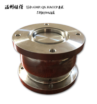 Sanitary grade stainless steel 304 flange check valve for clip-type spherical silenced one-way panda check valve panda