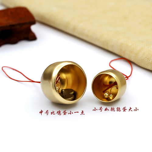 风铃及配件 纯铜铃铛永生花配件 金属小铃铛风铃diy材料圣诞铃铛 - 图1