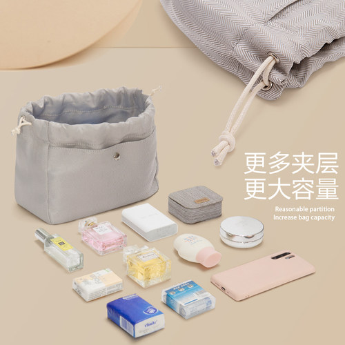 菜篮子女包包内胆包内衬包中包水桶包束口袋包撑小大号内袋布抽绳 - 图1