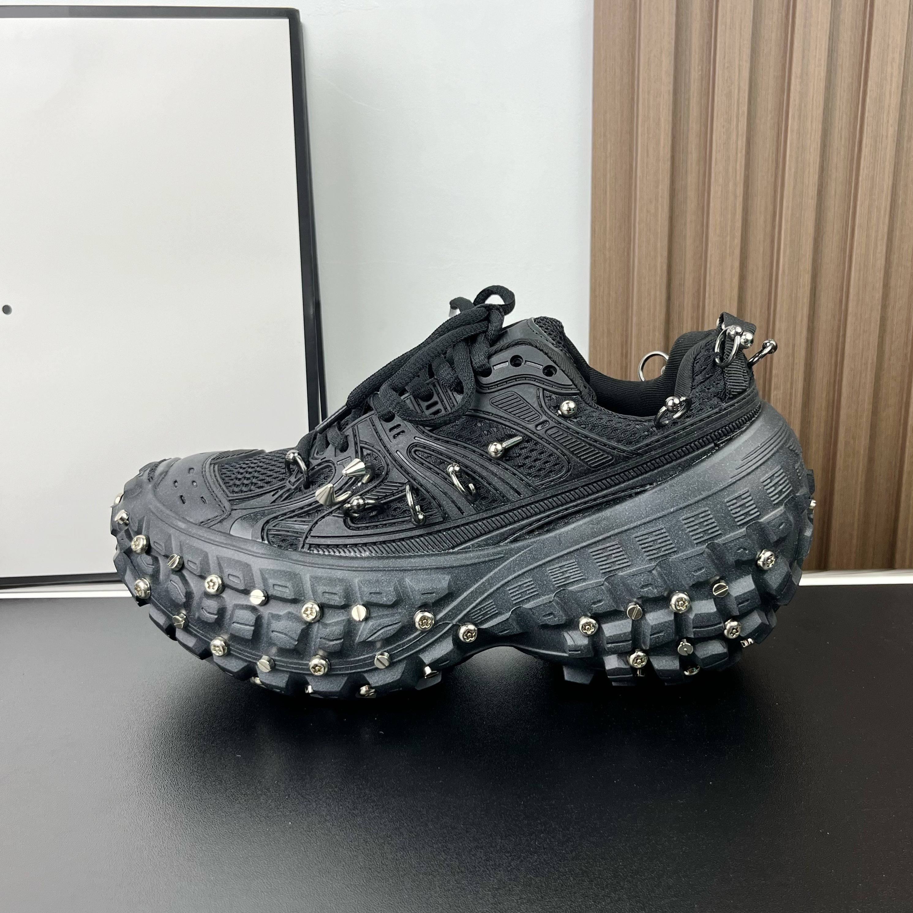 2026春季新款时尚韩版榴莲轮胎鞋厚底增高铆钉老爹鞋百搭休闲女鞋,淘宝优惠券,粉丝福利购,淘宝优惠卷