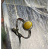 925 silver beeswax ring with adjustable opening