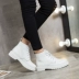 Booties trắng mùa xuân ngắn Martin bốt nữ thô ráp với giày sinh viên 2019 mùa thu và mùa đông mới - Giày ống