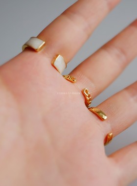 雪国赫本戒指套装3枚入温柔知性