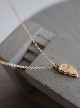 原包装纯yuan可遇不可求短款项链锁骨链配T恤衬衫卫衣吊带裙子美