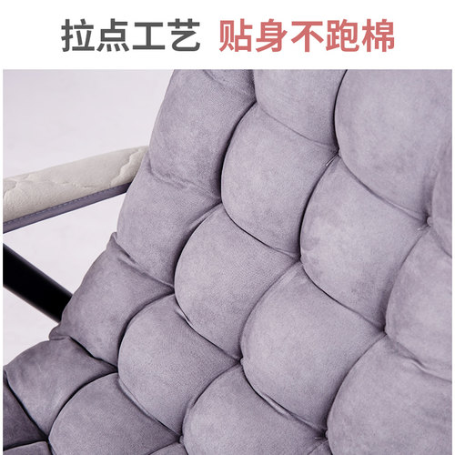 躺椅坐垫靠背一体摇椅棉垫子四季通用加厚秋冬季折叠椅子懒人椅垫 - 图2