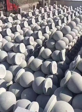 大理石路障园林广场校园挡车球