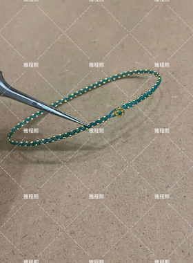 18k金编织波浪纹手链足金小花扣
