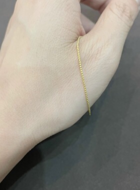 18k金满圈芝麻珠手链1.0