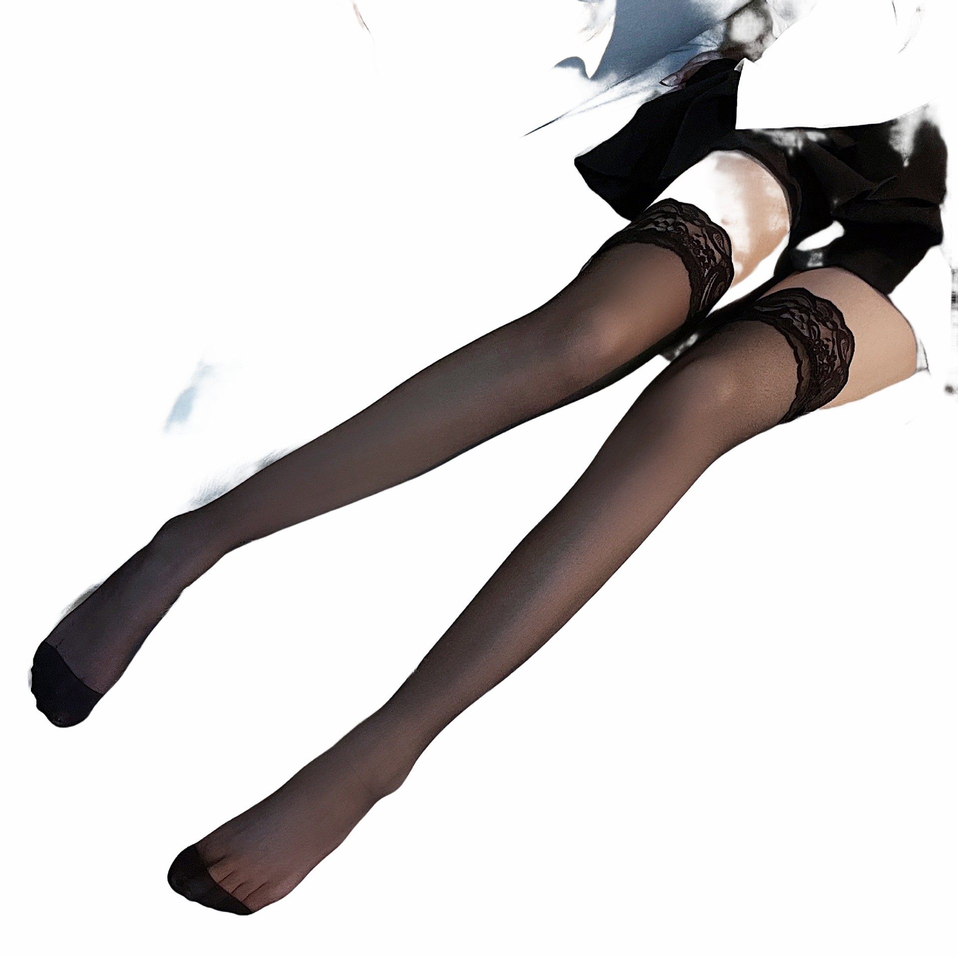 性感黑子女夏季薄款压力瘦腿小腿袜JK长筒袜黑色半截中筒袜子,淘宝优惠券,粉丝福利购,淘宝优惠卷