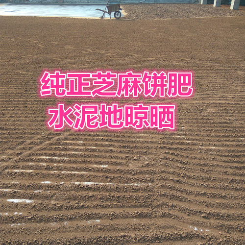 有机发酵腐熟芝麻渣豆饼菜籽饼肥农家蔬菜园花卉盆栽果树通用肥料 - 图0