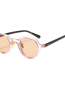 同款网红小红书圆形小框墨镜男女网红太阳镜个性小脸眼镜潮流