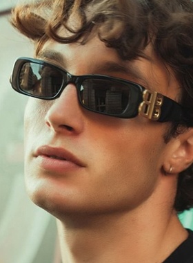 小方框ins欧美太阳镜2021新款复古太阳眼镜街拍个性网红墨镜潮流