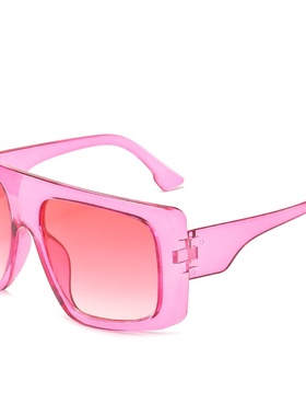 新款欧美潮流时尚大框太阳镜女 百搭墨镜 精致瓦片镜片sunglass