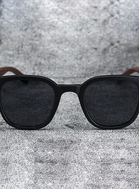 木纹腿米钉墨镜 女款欧美ins风太阳眼镜男遮阳防紫外线太阳镜包邮