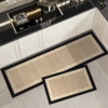 Dirty-resistant L-shaped kitchen floor mat, oil-proof, non-slip, no-wash