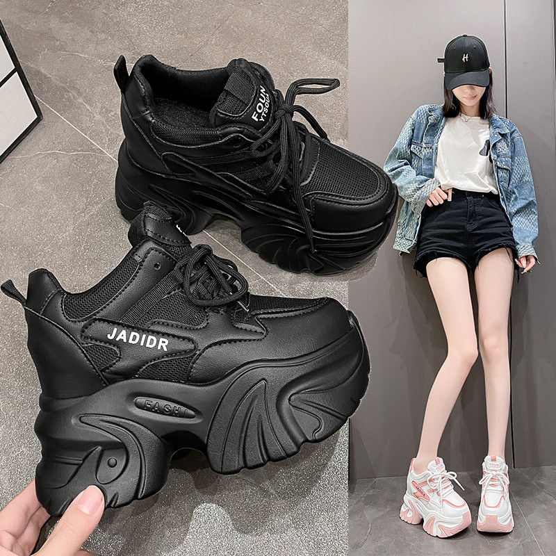 厚底老爹鞋女ins潮2026春季新款内增高10cm小个子松糕休闲运动鞋,淘宝优惠券,粉丝福利购,淘宝优惠卷