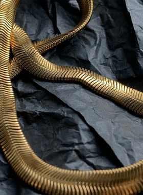 肯豆同款钛钢蛇骨链重磅新品