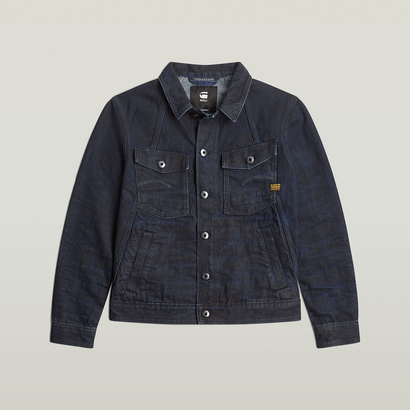 G-STAR RAW百搭A-Line修身25冬季新款男士简约牛仔纽扣夹克D26919,淘宝优惠券,粉丝福利购,淘宝优惠卷