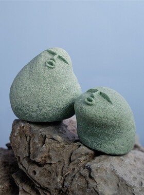 青砂石微景观造景流水鱼