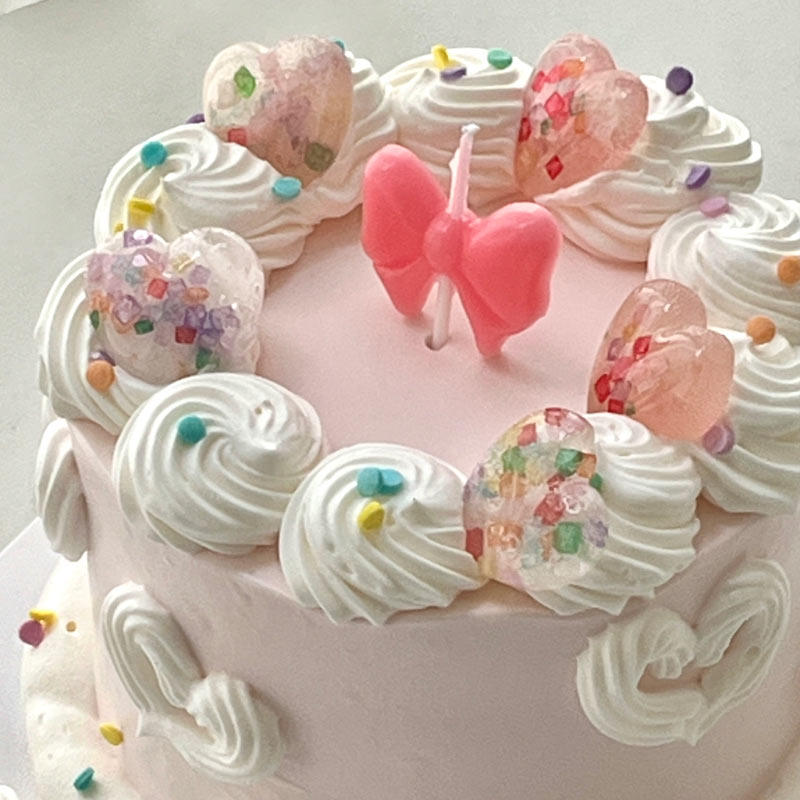 2.14情人节蛋糕装饰缤纷钻石砂糖宝石糖彩色蝴蝶结蜡烛插件插牌,淘宝优惠券,粉丝福利购,淘宝优惠卷