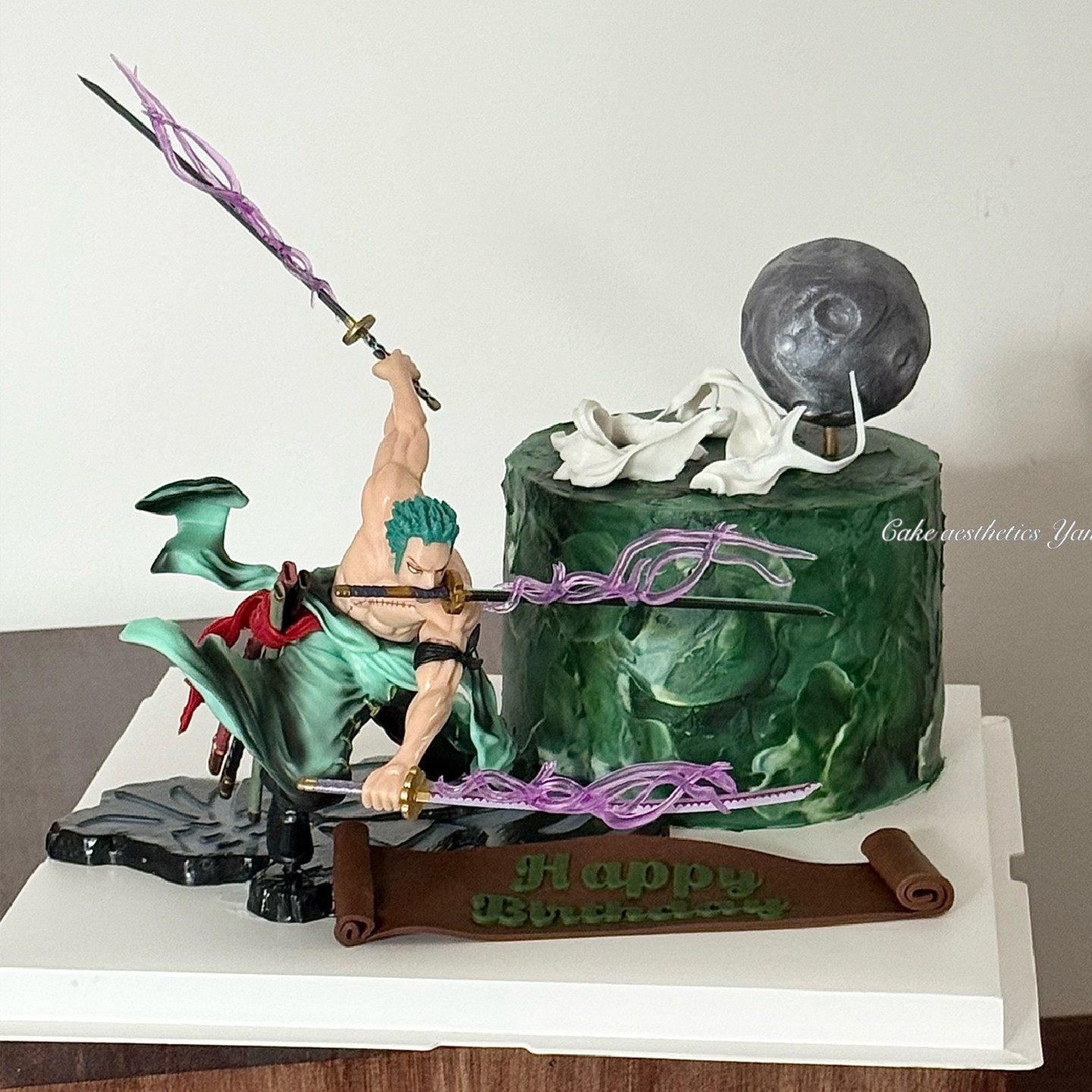 网红男孩款海贼王索隆蛋糕装饰男朋友生日三千大世界主题玩具摆件,淘宝优惠券,粉丝福利购,淘宝优惠卷