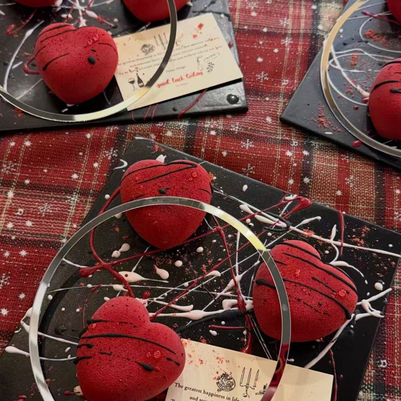 2.14情人节红色爱心DIY星芒圆圈摆件心形模具喷枪甜品蛋糕装饰,淘宝优惠券,粉丝福利购,淘宝优惠卷