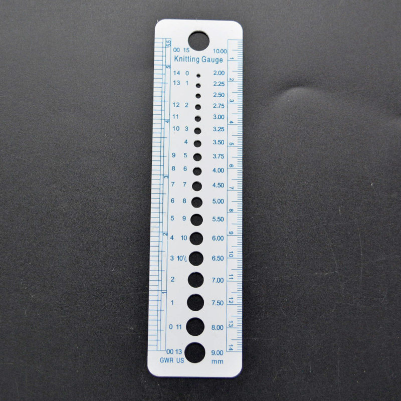塑料尺规 毛线针毛衣针标尺卡尺 diy手工布艺辅料 测针器测量工具,淘宝优惠券,粉丝福利购,淘宝优惠卷